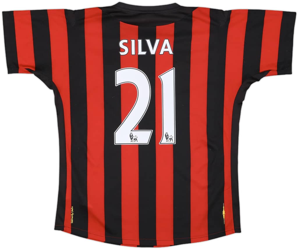 2011-12 Manchester City Away Shirt Silva #21 - 9/10 - (L)