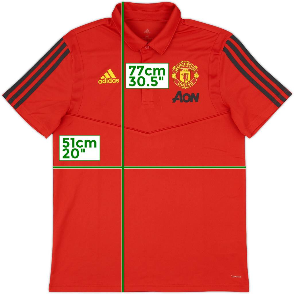 2019-20 Manchester United adidas Polo Shirt - 9/10 - (M)
