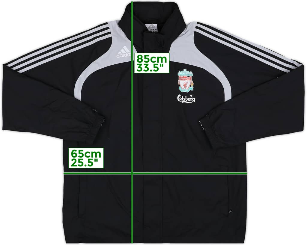 2008-09 Liverpool adidas Rain Jacket - 7/10 - (L/XL)