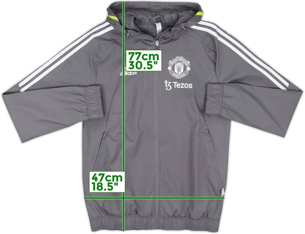 2021-22 Manchester United adidas Track Jacket - 10/10 - (XS)