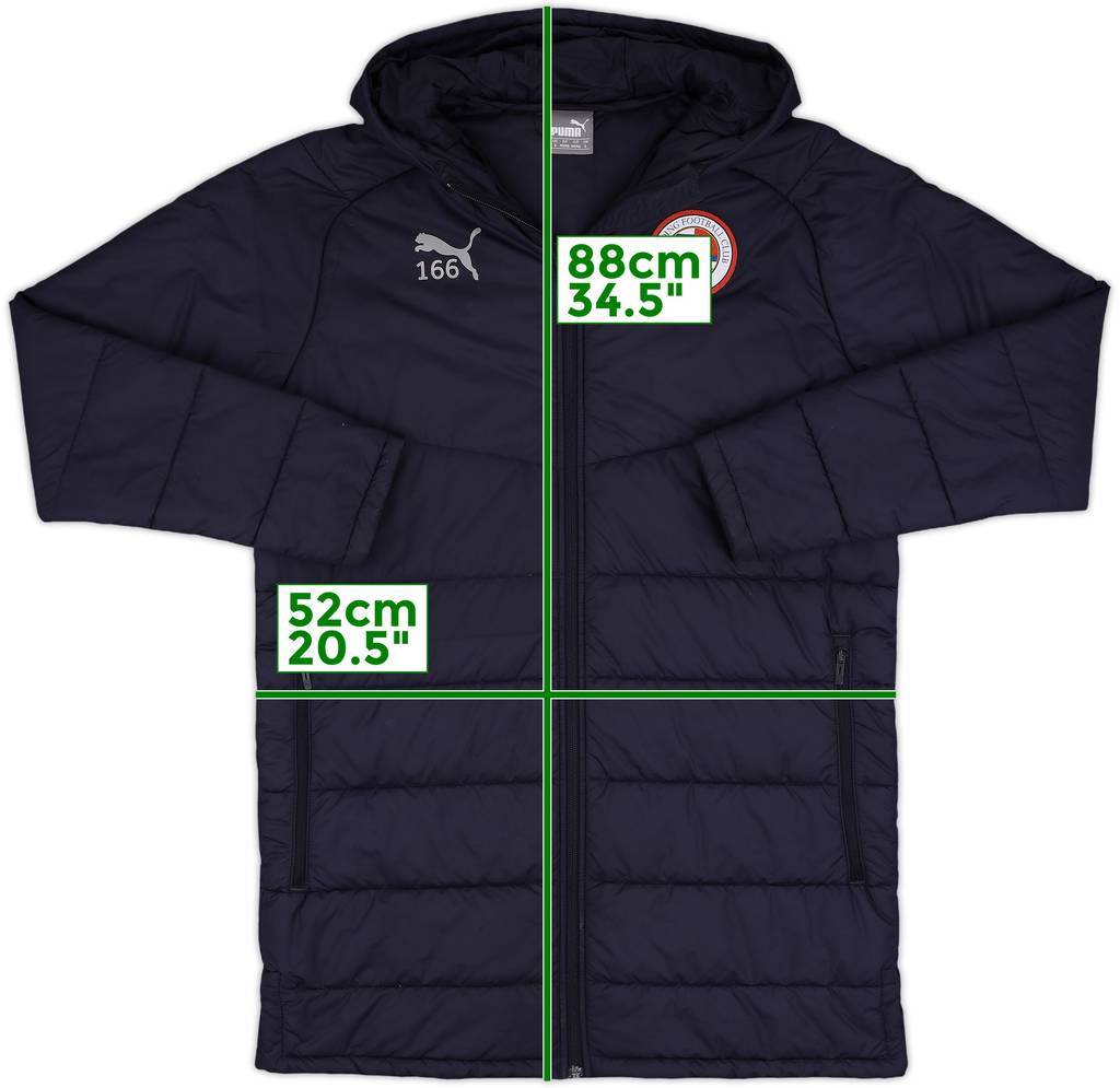 2018-19 Reading Player Issue Puma Padded Bench Coat #166 - 8/10 - (S)