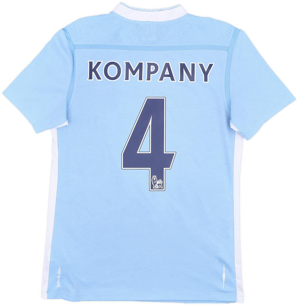 2011-12 Manchester City Home Shirt Kompany #4 - 9/10 - (S)