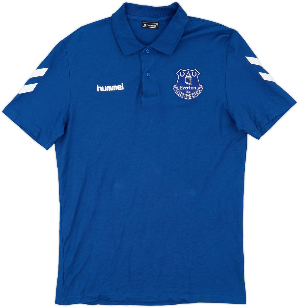 2021-22 Everton Hummel Polo Shirt - 9/10 - (M)