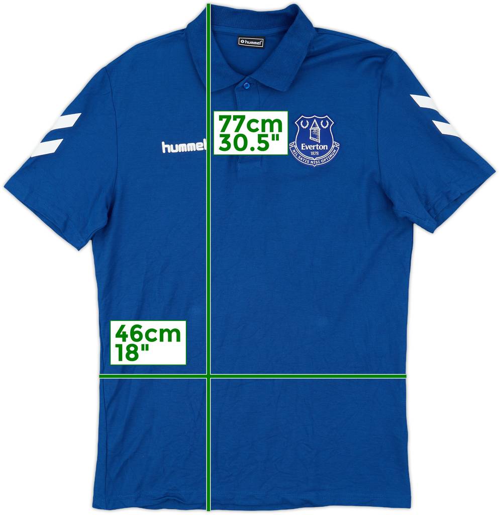 2021-22 Everton Hummel Polo Shirt - 9/10 - (M)