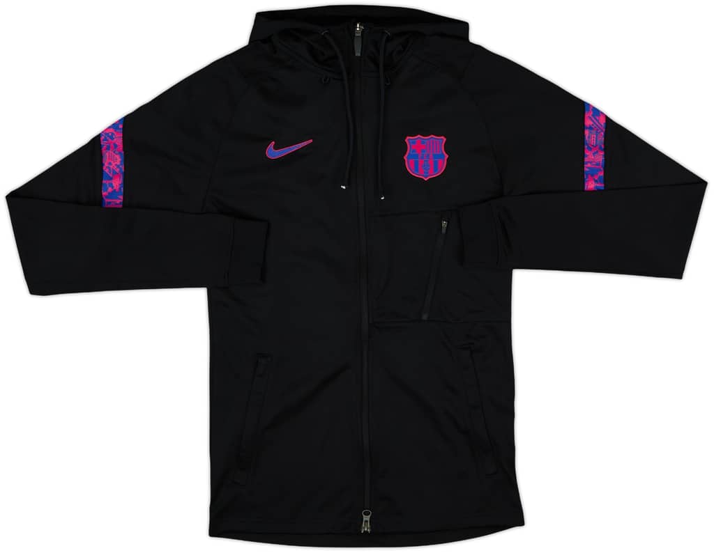 2021-22 Barcelona Nike Hooded Track Jacket - 8/10 - (XS)