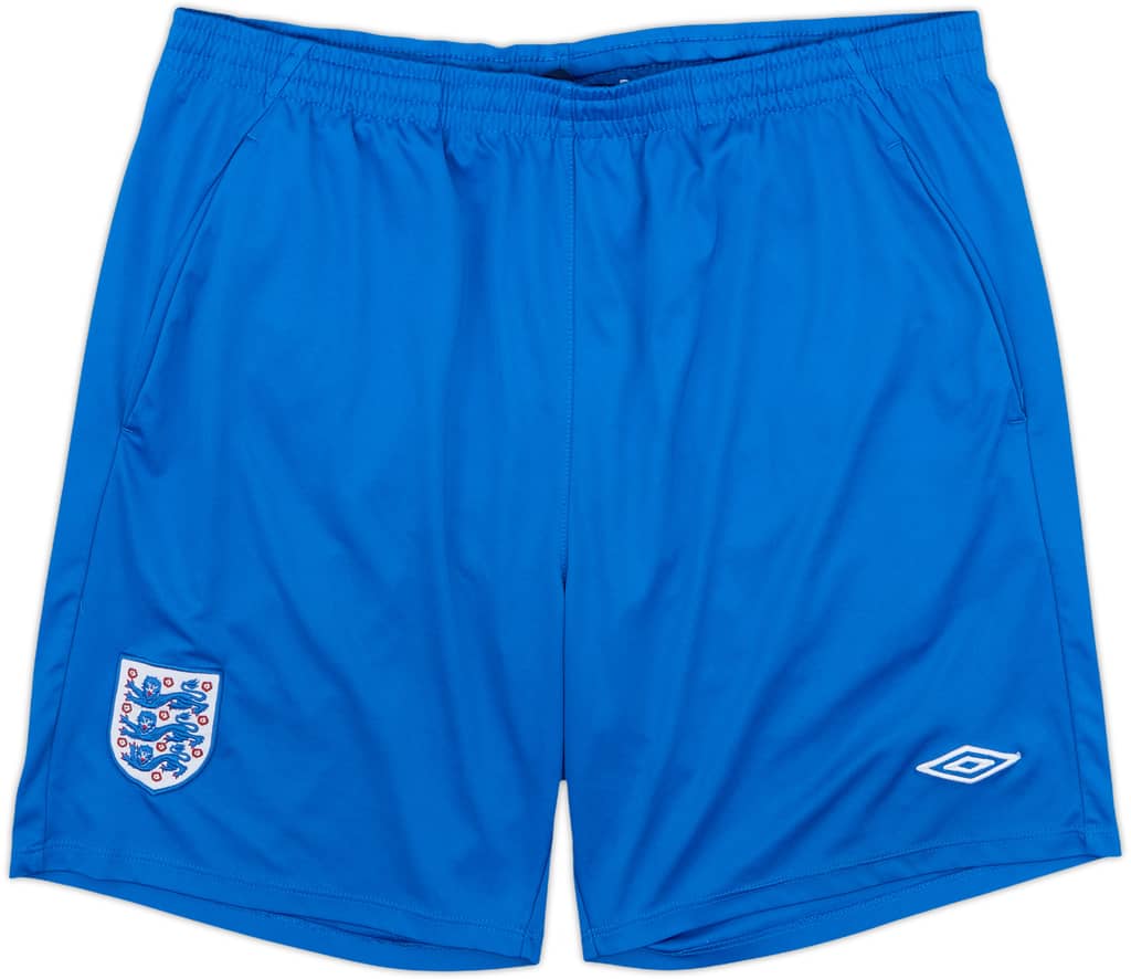 2010-11 England Umbro Home Shorts - 9/10 - (M)