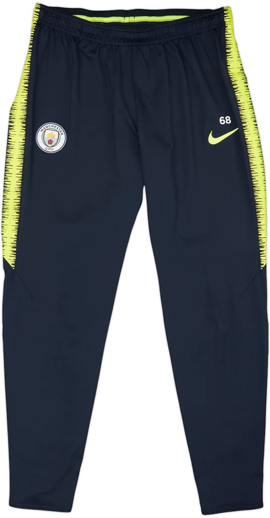 2018-19 Manchester City Player Issue Nike Track Pants/Bottoms #68 - 6/10 - (L)