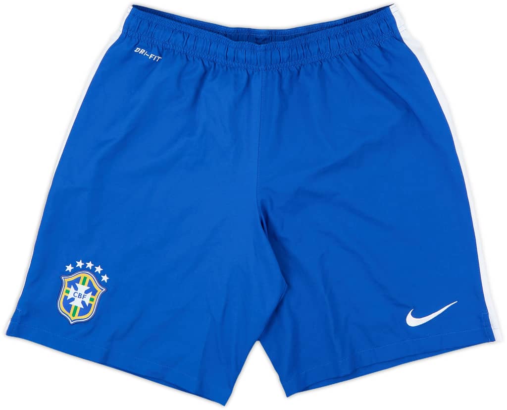 2014-15 Brazil Home Shorts - 8/10 - (L)