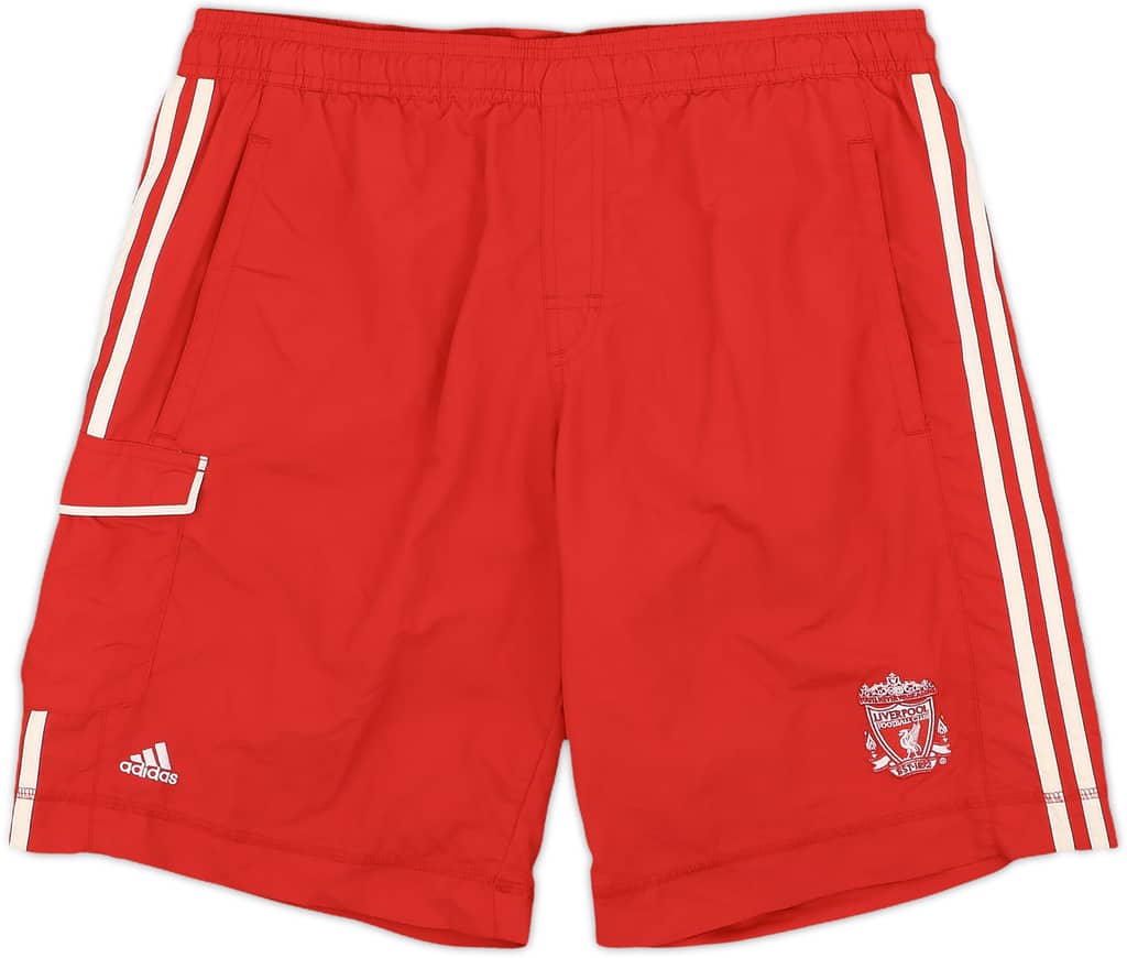 2011-12 Liverpool adidas Lesiure Shorts - 8/10 - (M)