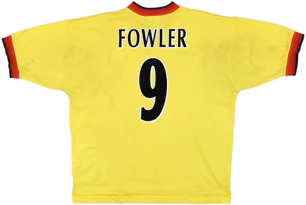 1997-99 Liverpool Away Shirt Fowler #9 - 7/10 - (XL)