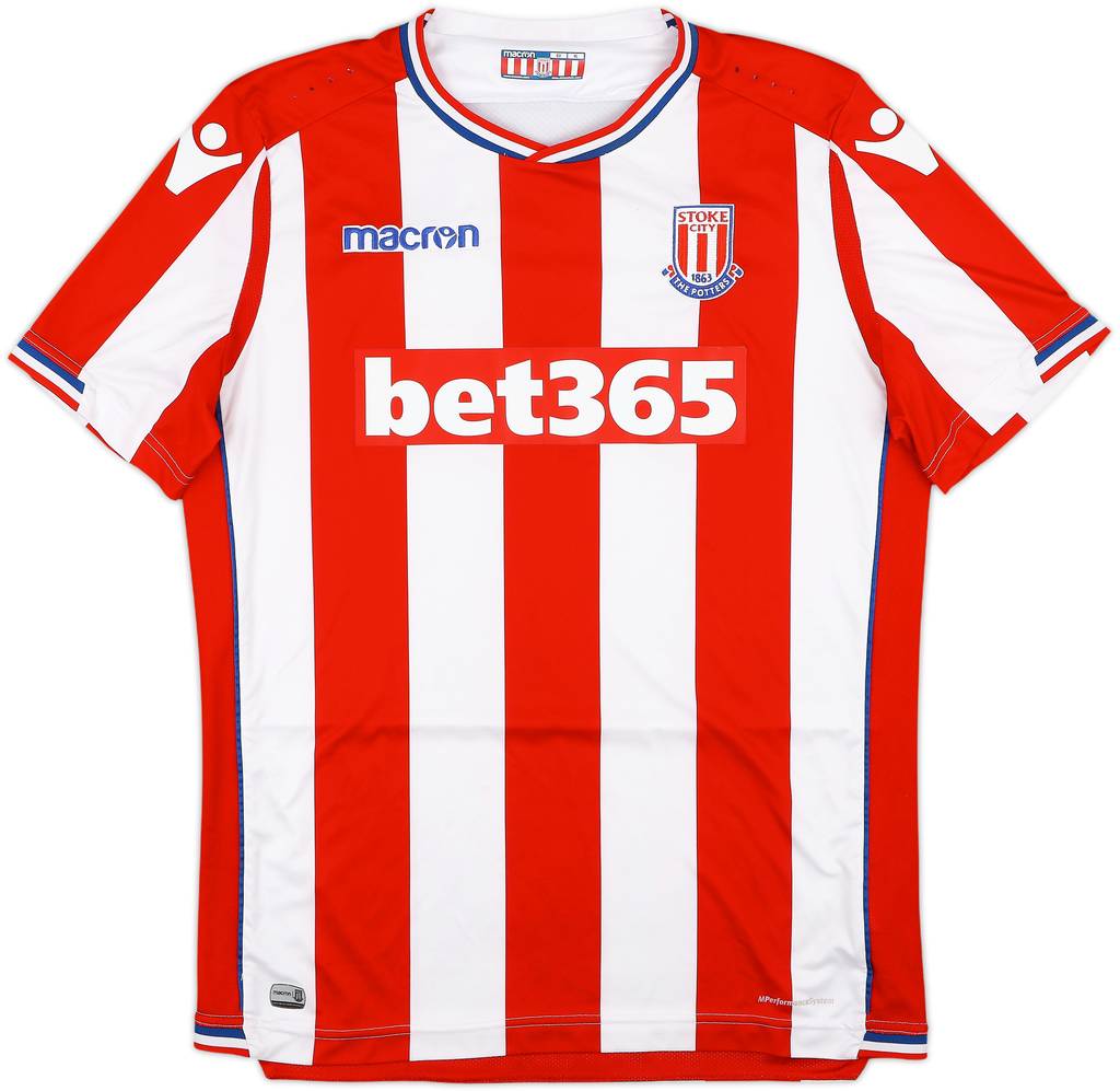 2017-18 Stoke City Home Shirt - 8/10 - (XL)