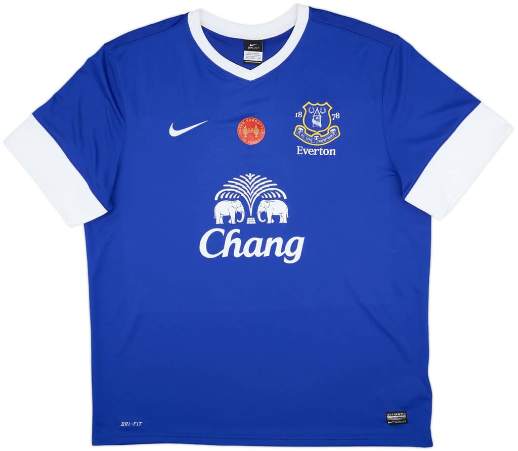 2012-13 Everton Home Shirt Baines #3 - 7/10 - (XXL)