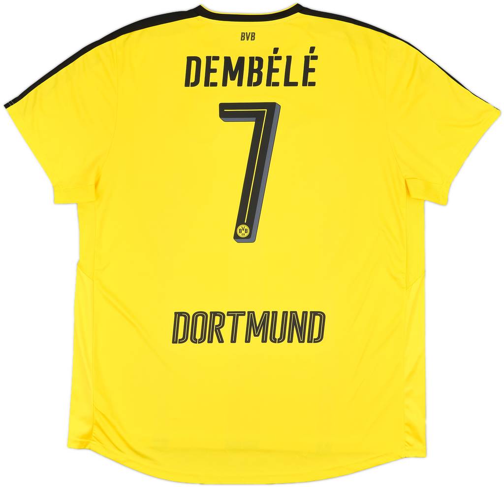 2016-17 Borussia Dortmund Home Shirt Dembele #7- 10/10 - (3XL)
