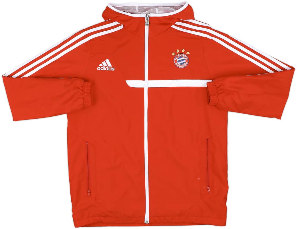 2013-14 Bayern Munich adidas Hooded Track Jacket - 8/10 - (XL.Boys)