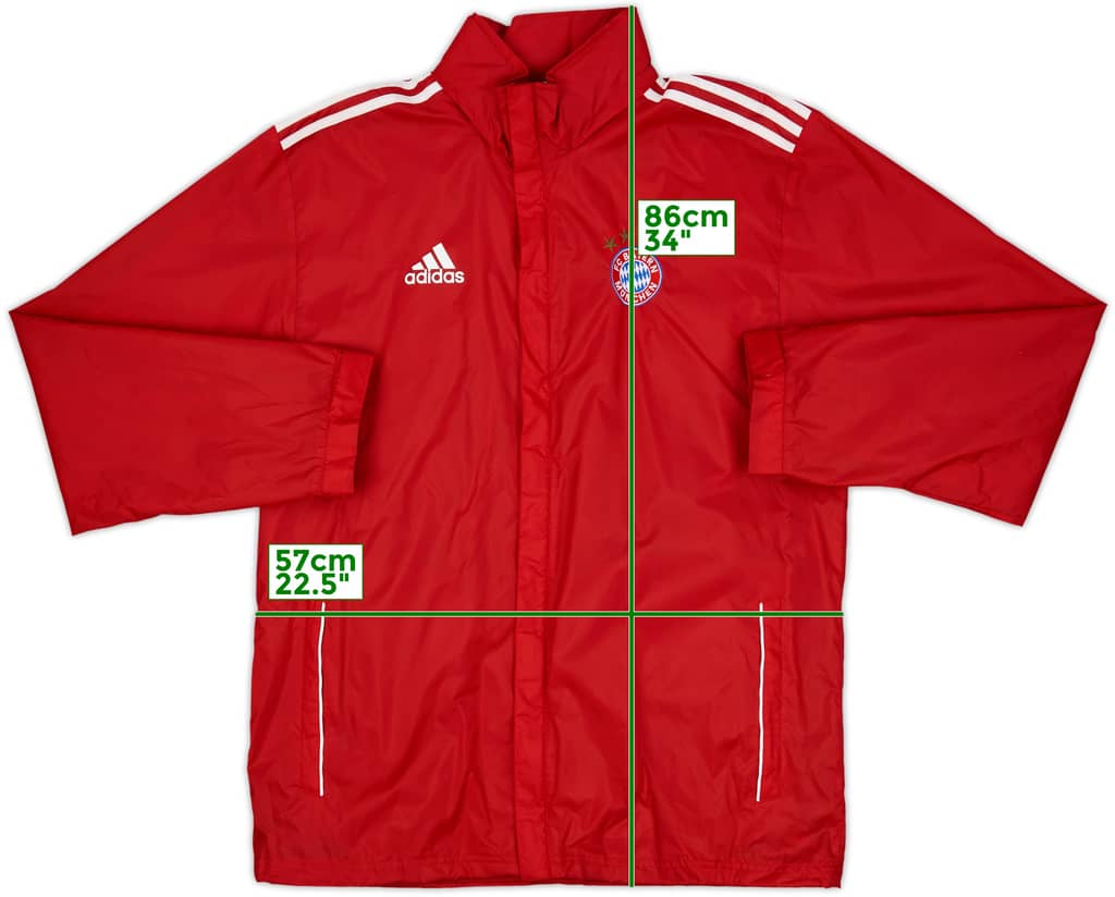 2013-14 Bayern Munich adidas Hooded Rain Jacket - 8/10 - (L)