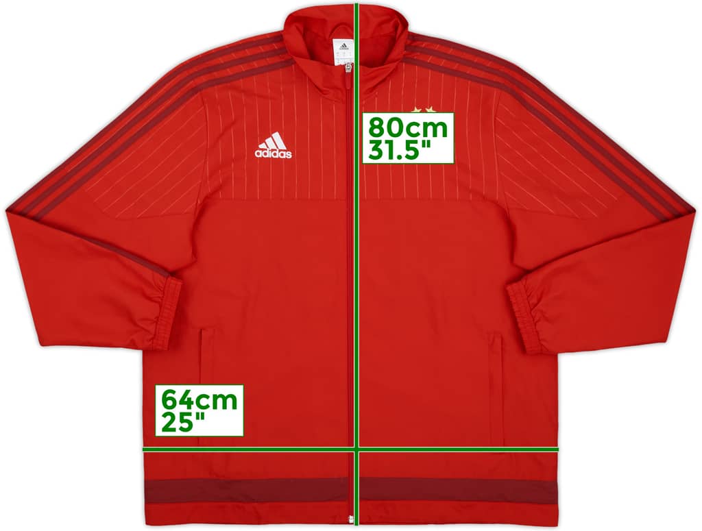 2015-16 Bayern Munich adidas Track Jacket - 10/10 - (XL)
