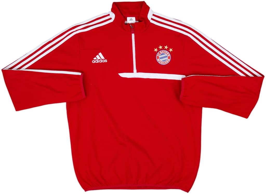 2013-14 Bayern Munich adidas 1/4 Zip Fleece Top - 8/10 - (L)