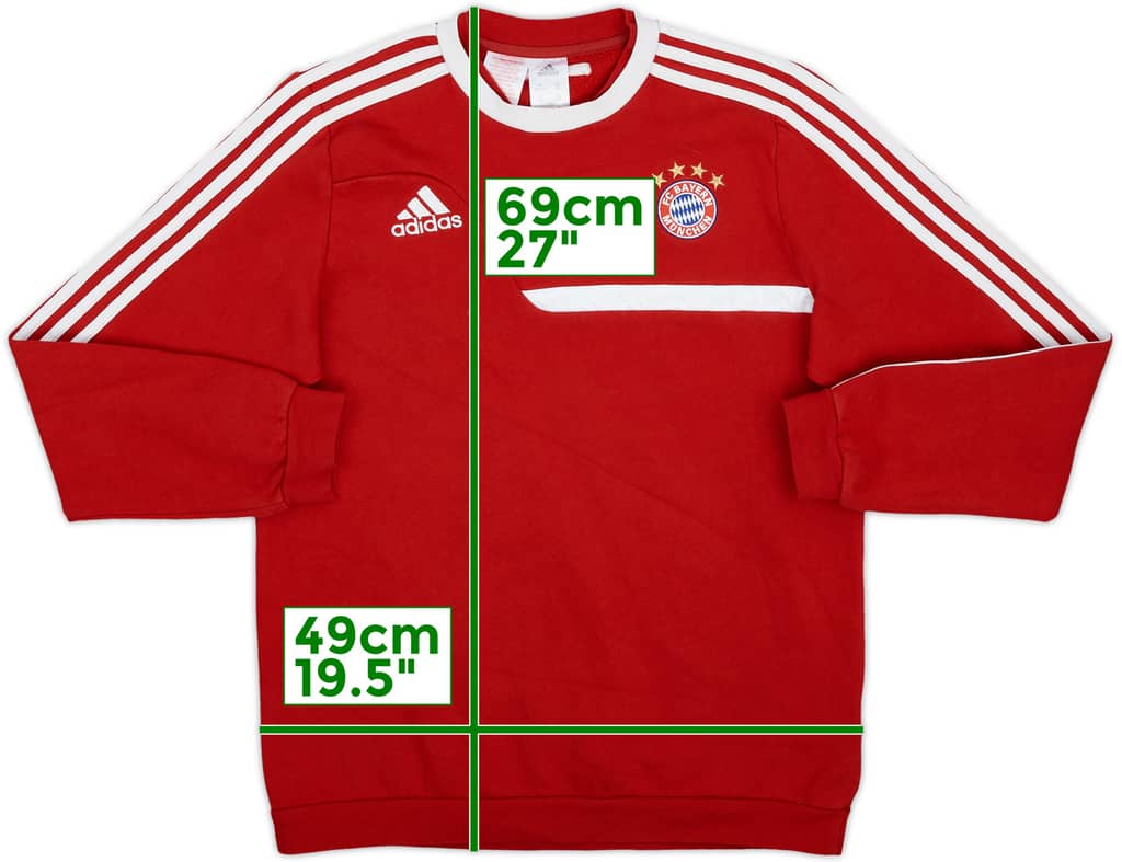 2013-14 Bayern Munich adidas Sweat Top - 8/10 - (XL.Boys)