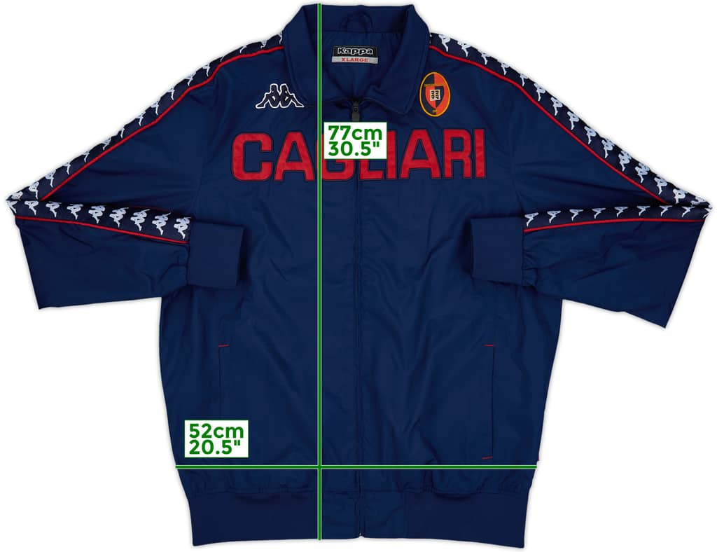 2011-12 Cagliari Kappa Track Jacket - 8/10 - (XL)