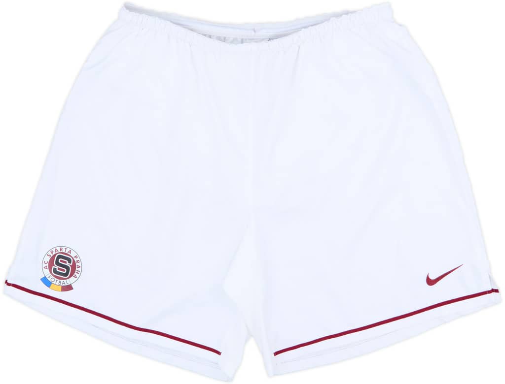 2007-08 Sparta Prague Home Shorts - 8/10 - (XXL)