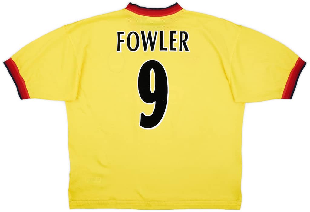 1997-99 Liverpool Away Shirt Fowler #9 - 6/10 - (XL)
