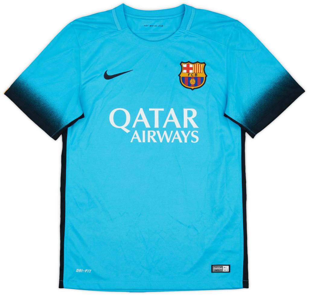 2015-16 Barcelona Third Shirt Suarez #9 - 9/10 - (S)
