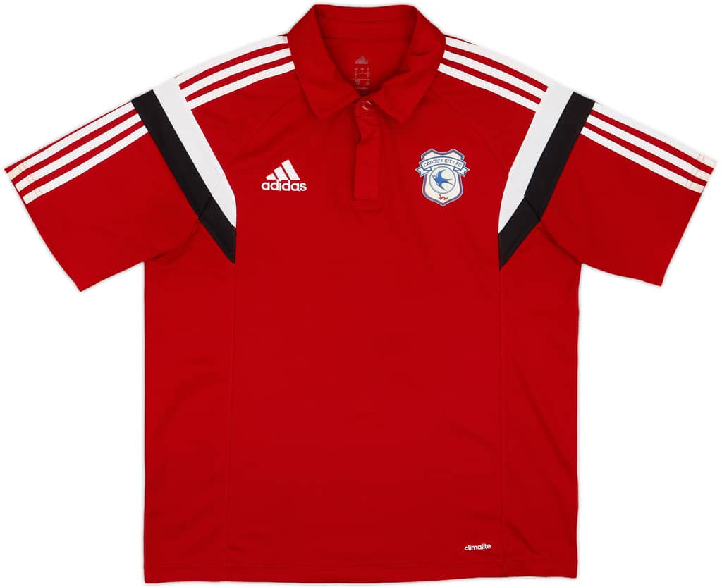 2015-16 Cardiff City adidas Polo Shirt - 8/10 - (L)