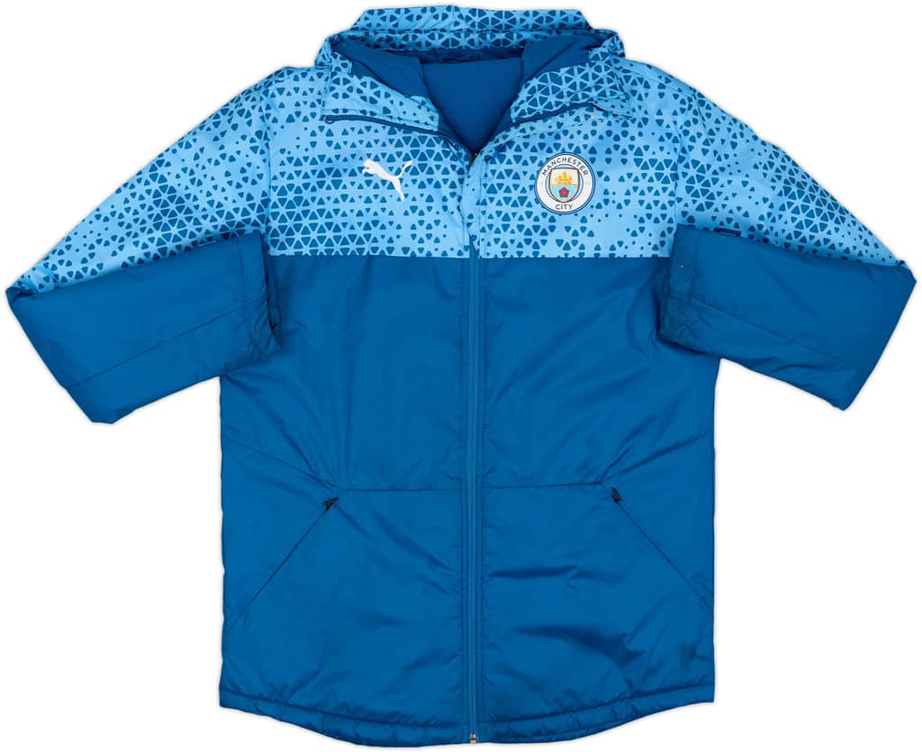 2023-24 Manchester City Puma Hooded Rain Jacket - 8/10 - (M)