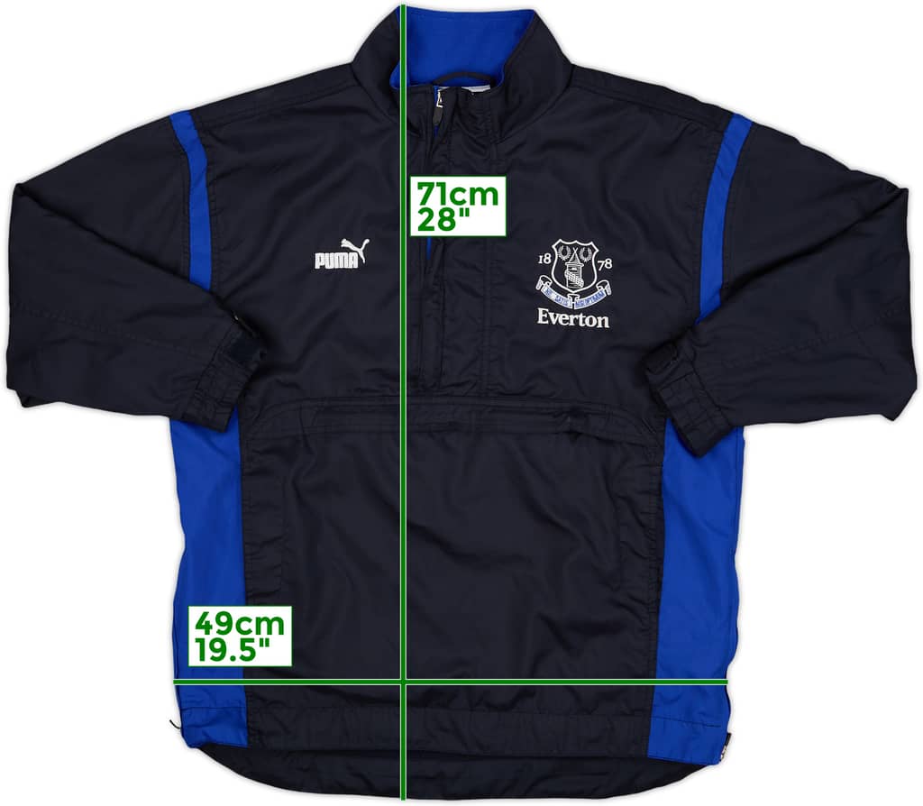 2000-01 Everton Puma 1/4 Zip Drill Top - 8/10 - (M.Boys)