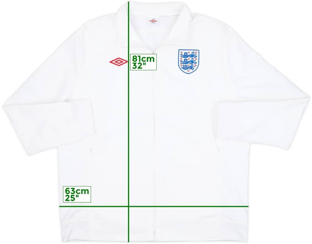 2010-11 England Umbro Track Jacket - 8/10 - (XXL)