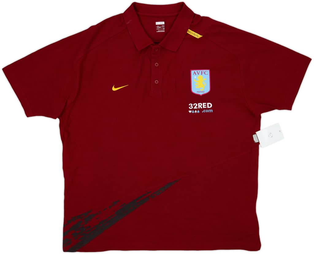 2007-08 Aston Villa Nike Polo Shirt (XXL)