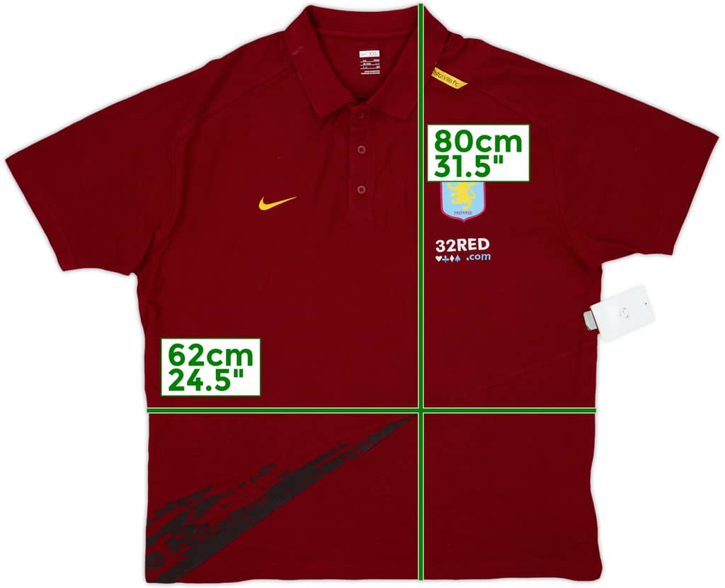 2007-08 Aston Villa Nike Polo Shirt (XXL)