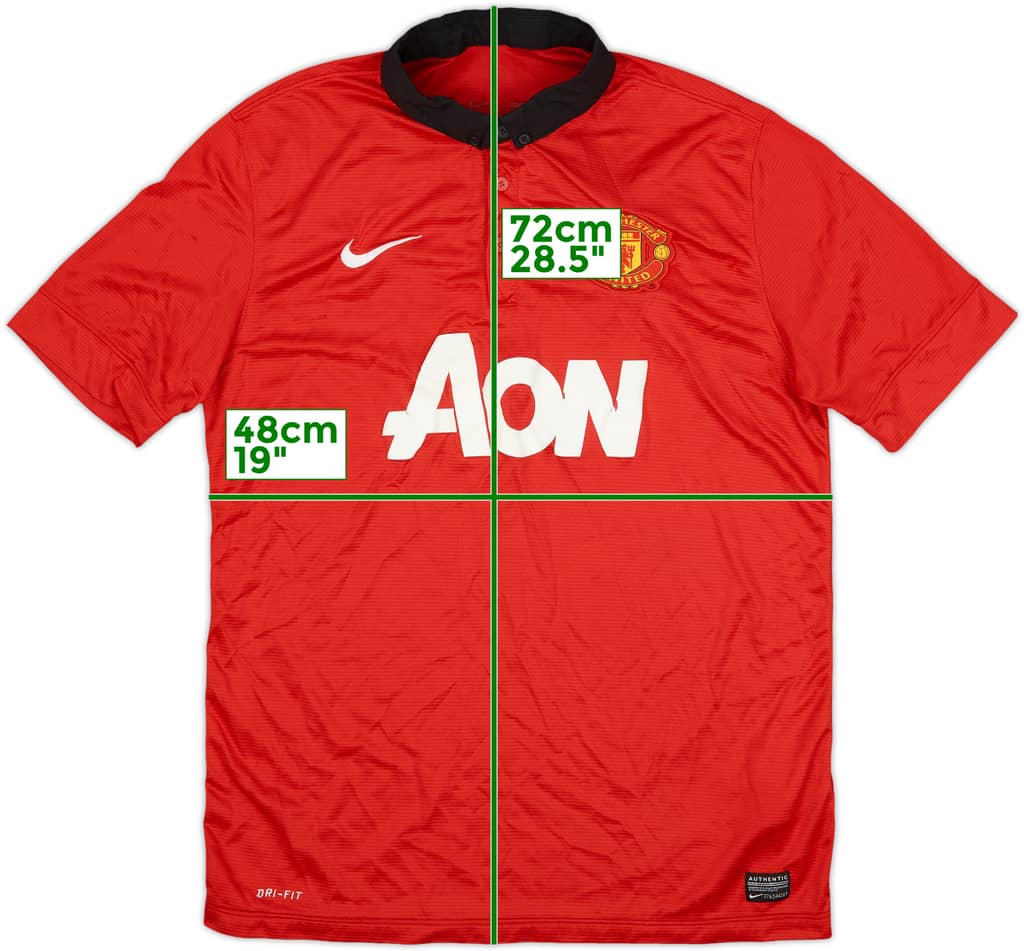 2013-14 Manchester United Home Shirt - 5/10 - (L)