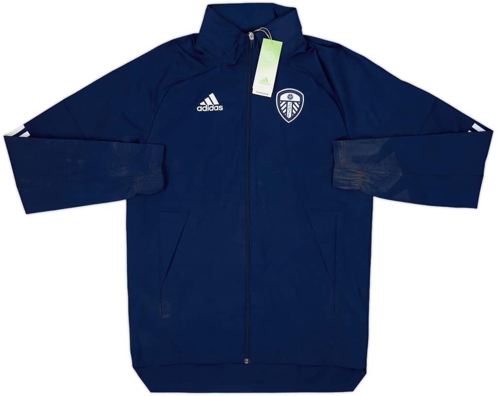 2020-21 Leeds United adidas Hooded Rain Jacket (XS)