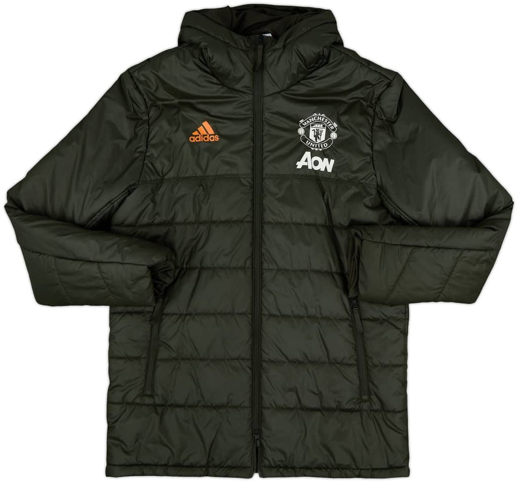 2020-21 Manchester United adidas Padded Bench Coat - 8/10 - (L)