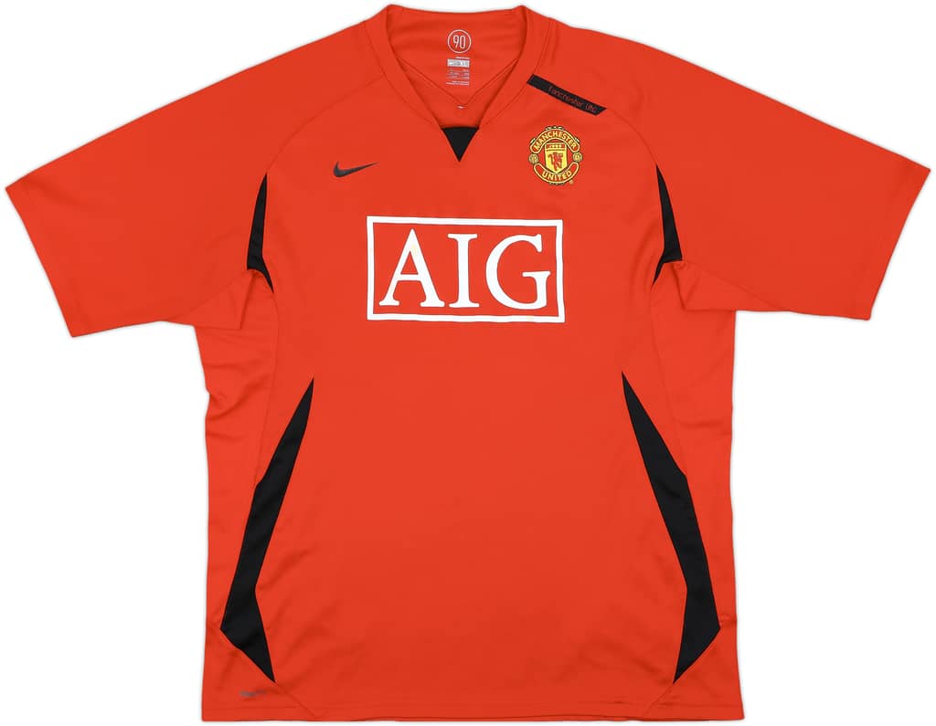 2007-08 Manchester United Nike Training Shirt - 5/10 - (XL)