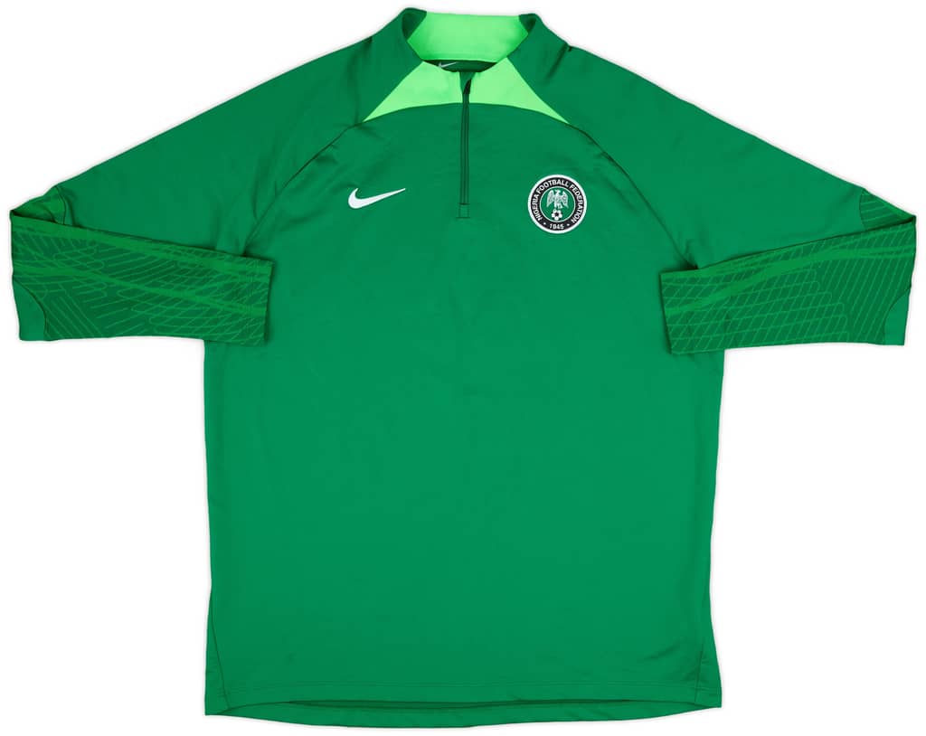 2022-23 Nigeria Nike 1/4 Zip Drill Top - 10/10 - (XL)