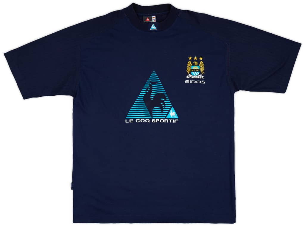 1999-00 Manchester City Le Coq Sportif Cotton Tee - 10/10 - (L)