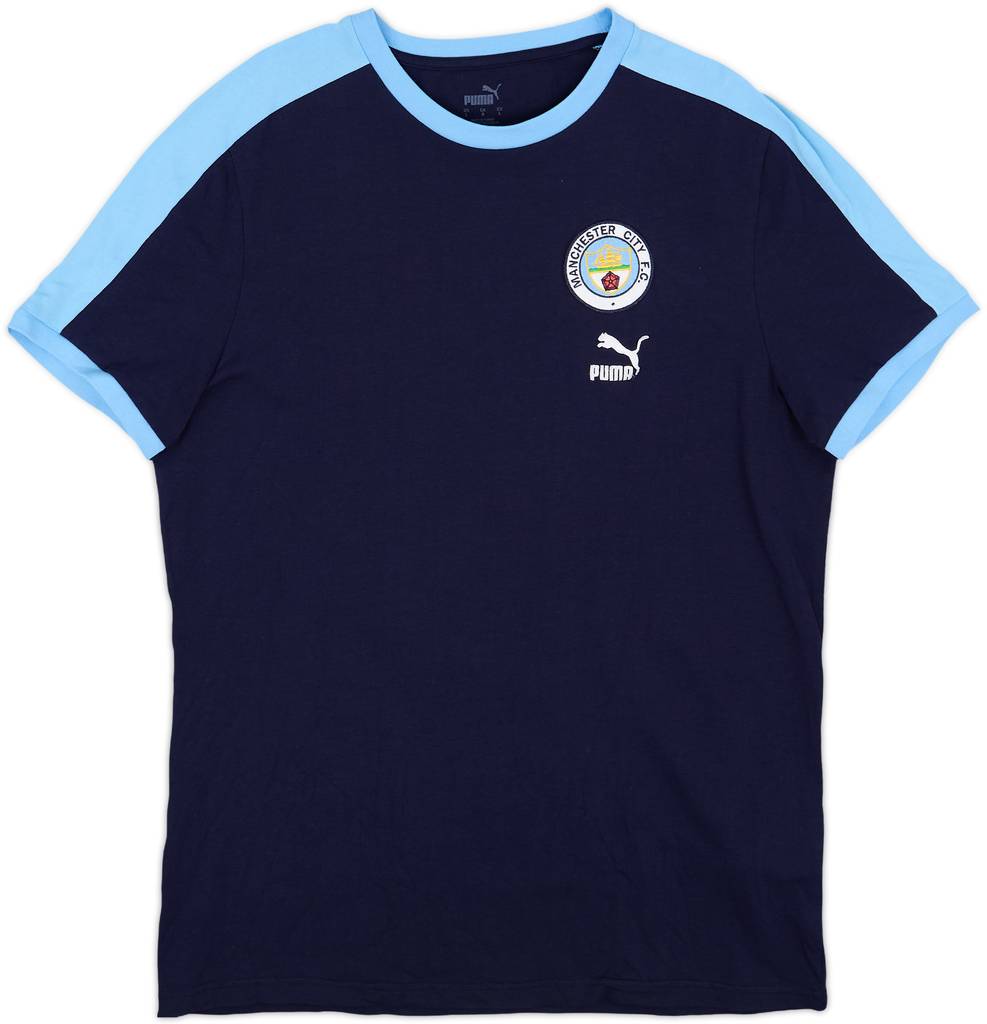 2021-22 Manchester City Puma Cotton Tee - 8/10 - (L)