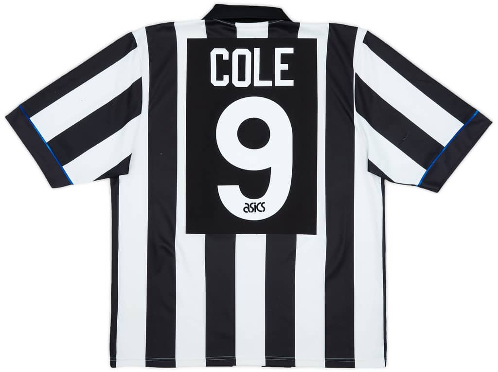 1993-95 Newcastle Home Shirt Cole #9 - 6/10 - (S)