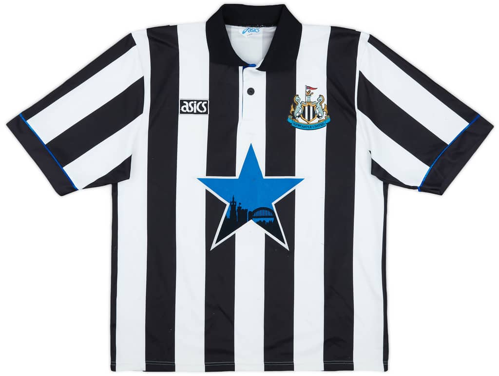 1993-95 Newcastle Home Shirt Cole #9 - 6/10 - (S)