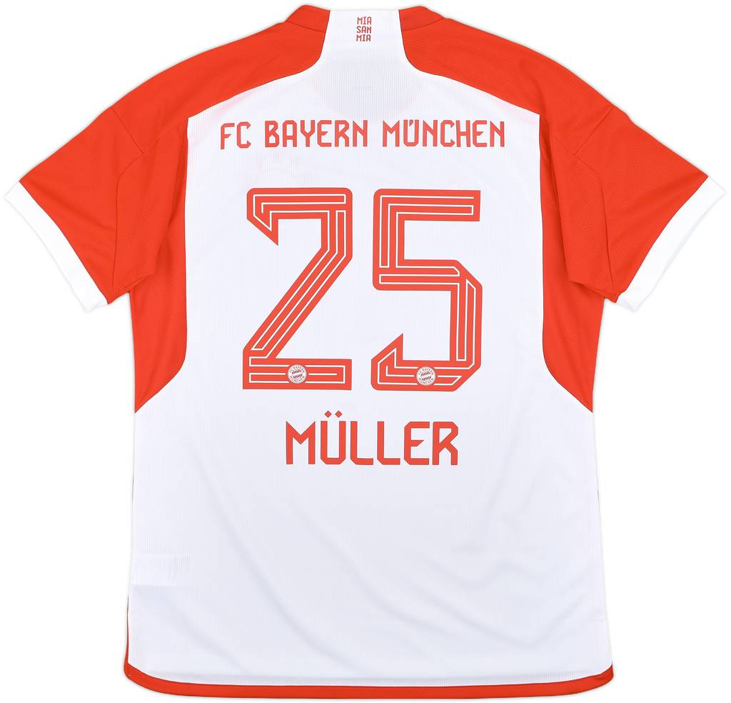 2023-24 Bayern Munich Home Shirt Muller #25 - 10/10 - (L)