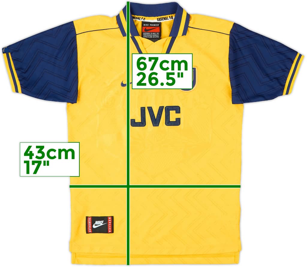 1996-97 Arsenal Away Shirt - 8/10 - (L.Boys)