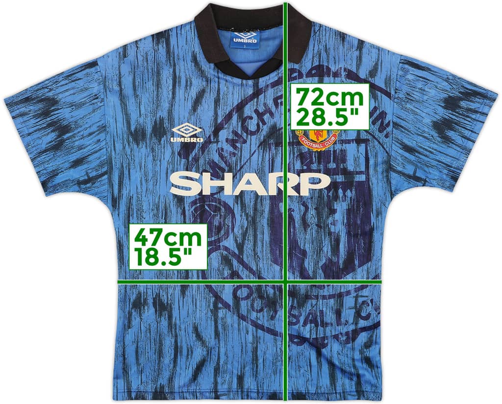 1992-93 Manchester United Away Shirt - 7/10 - (S)