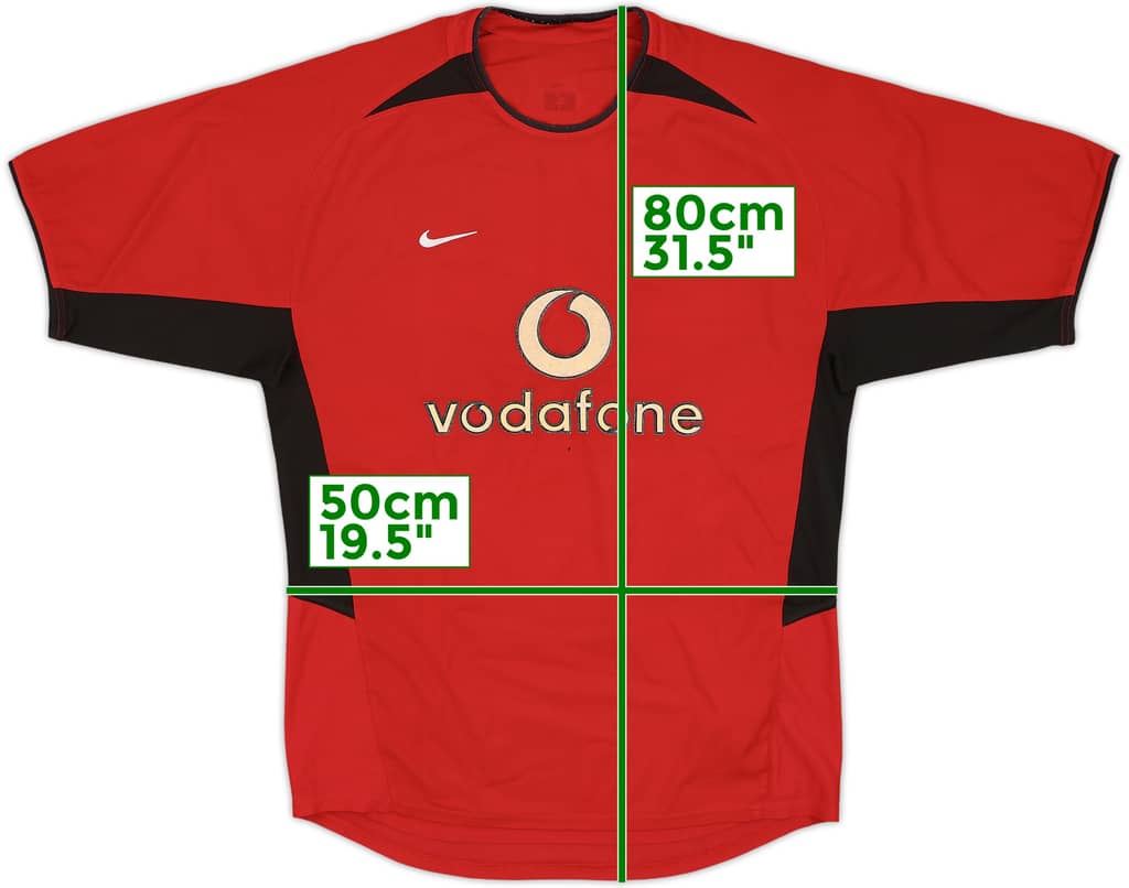 2002-04 Manchester United Home Shirt - 5/10 - (XL)