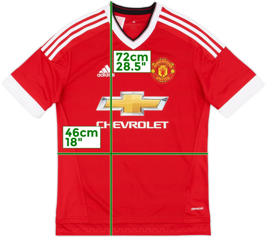 2015-16 Manchester United Home Shirt - 8/10 - (XL.Boys)