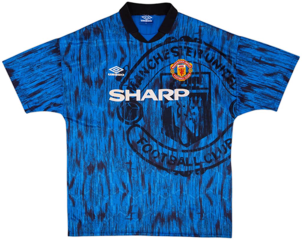 1992-93 Manchester United Away Shirt - 8/10 - (XL)