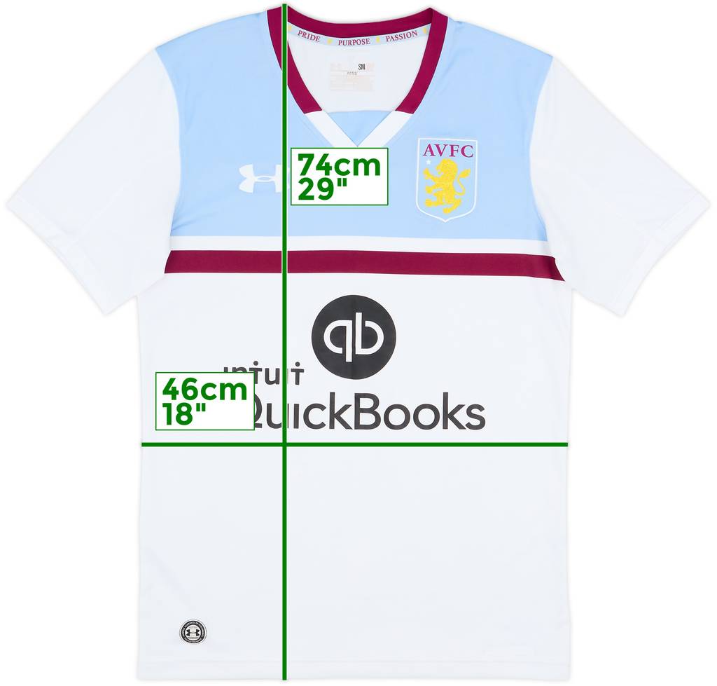 2016-17 Aston Villa Away Shirt - 6/10 - (S)