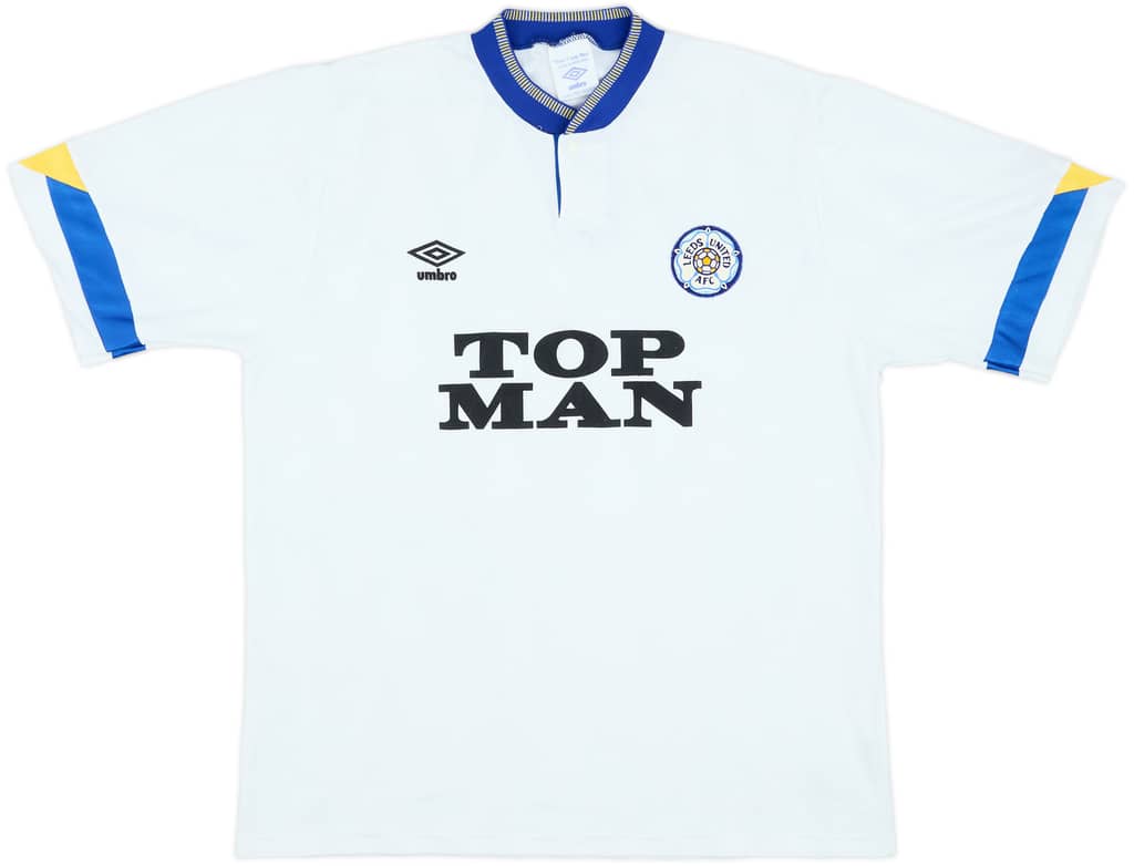 1990-91 Leeds United Home Shirt - 8/10 - (XL)