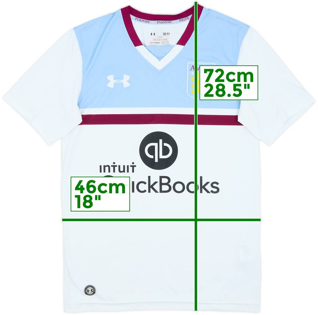 2016-17 Aston Villa Away Shirt - 7/10 - (S)